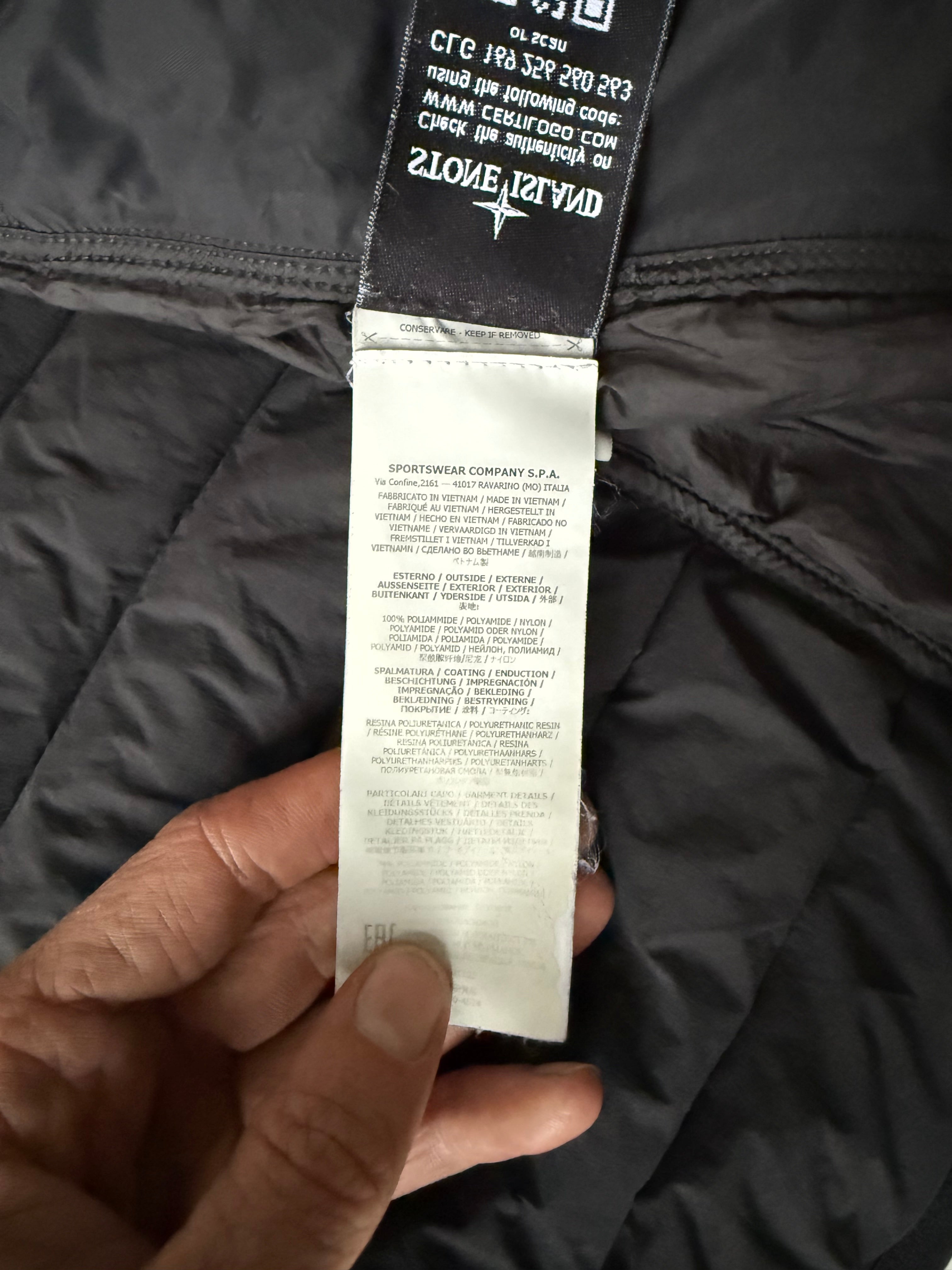 Stone Island down Jacket black- Size M