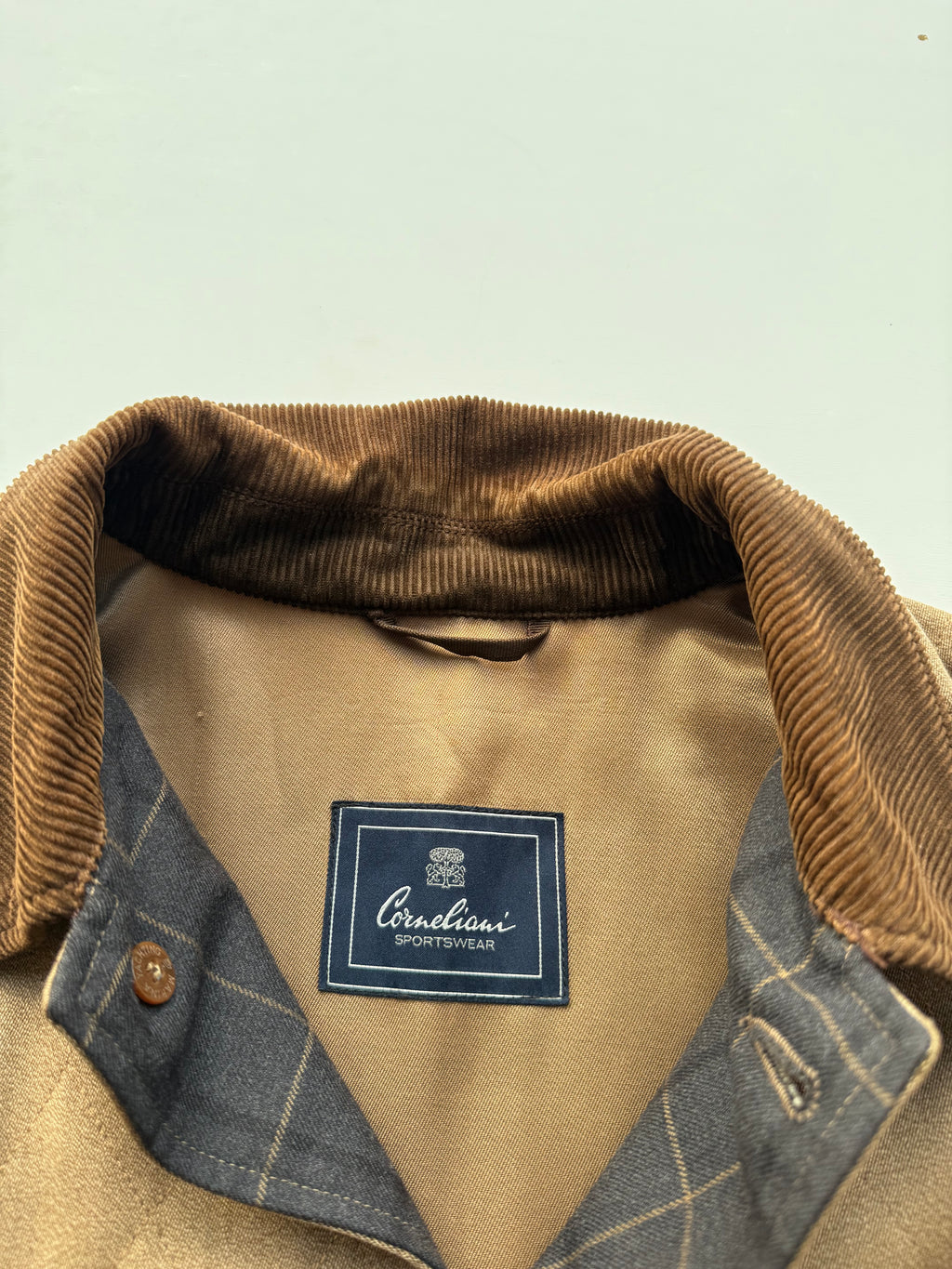 Corneliani harrington jacket beige-Size XL