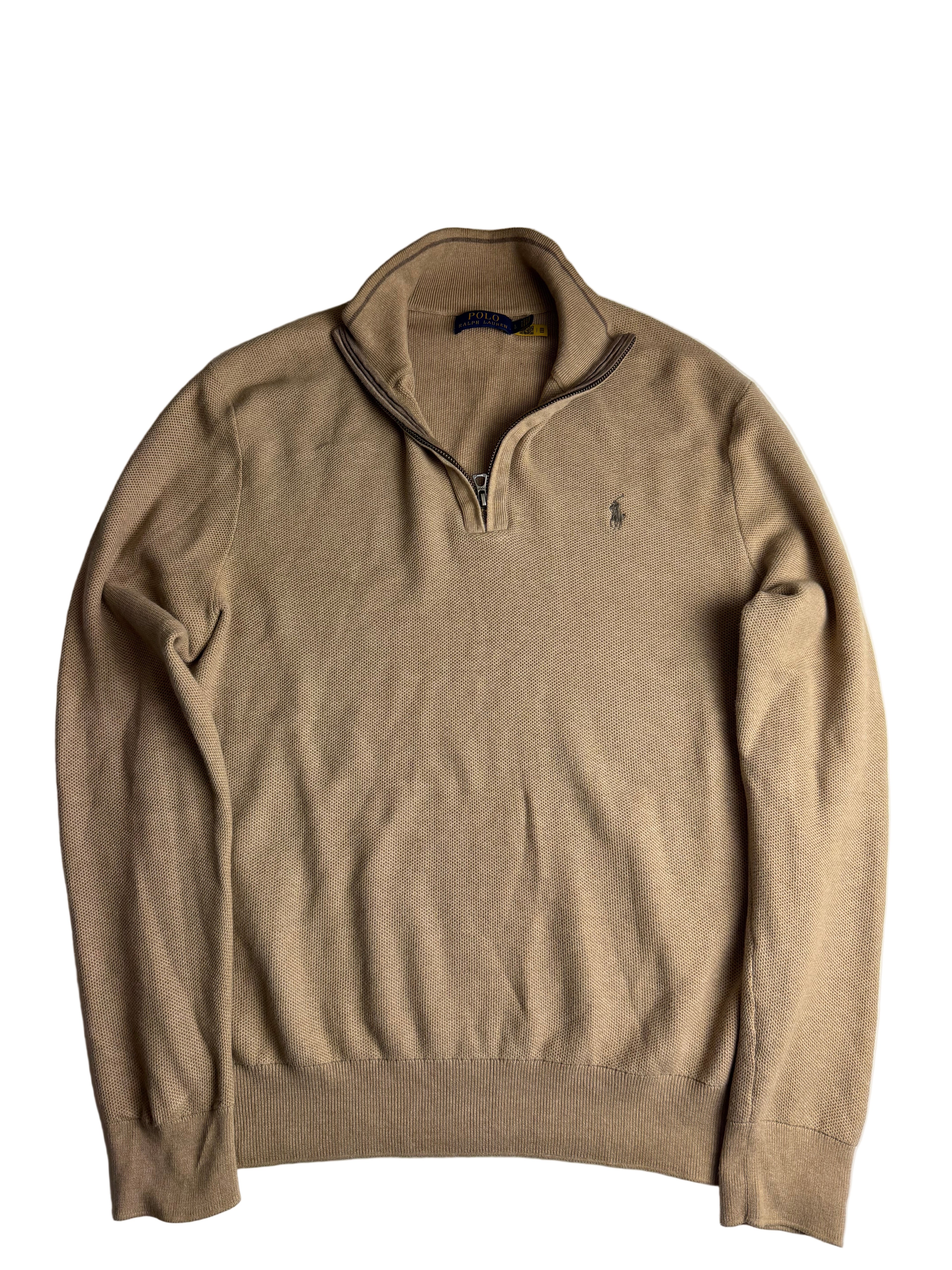 Polo Ralph Lauren quarterzip beige- Size L