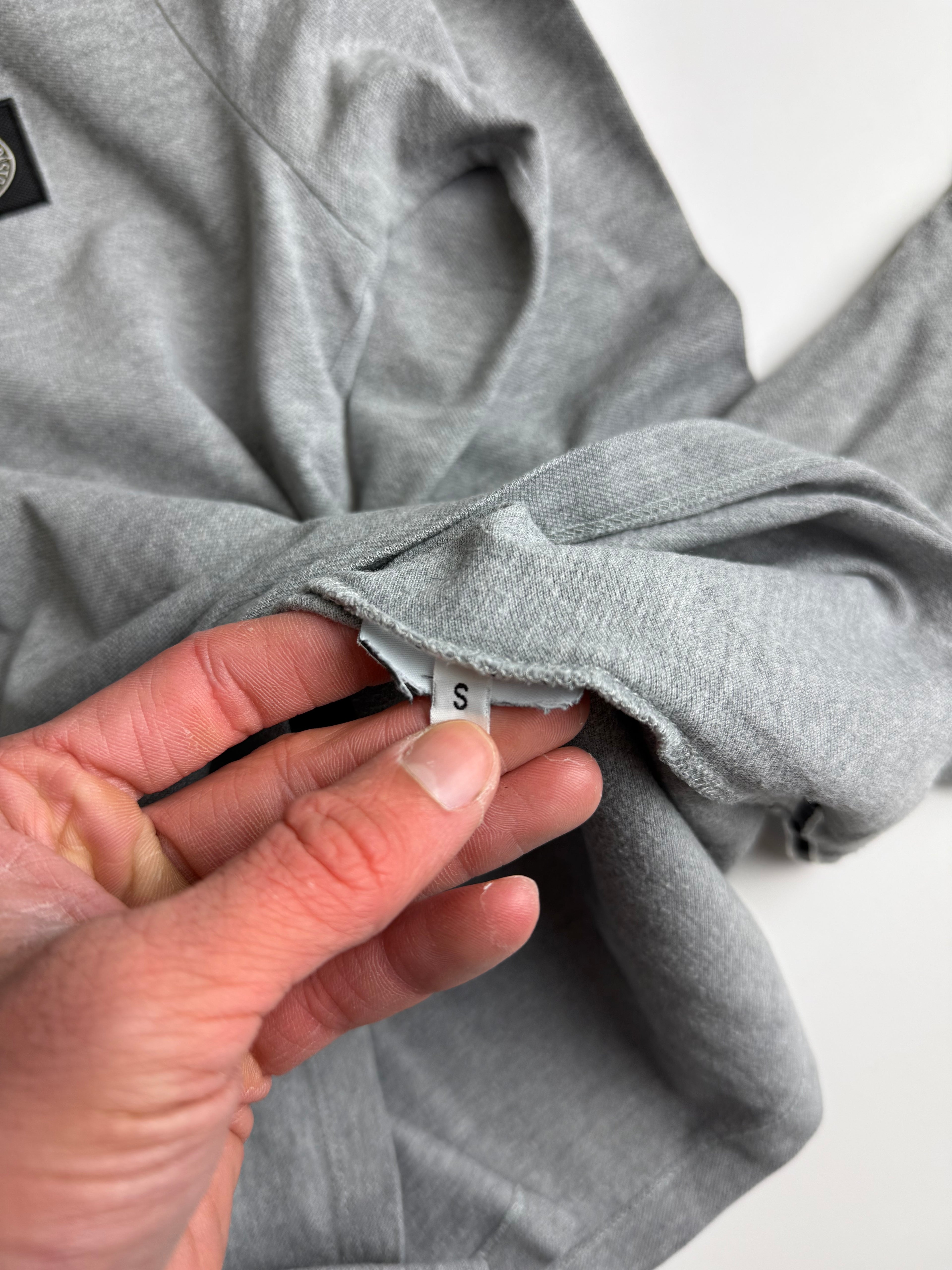 Stone Island Polo shirt longsleeve grey - Size s