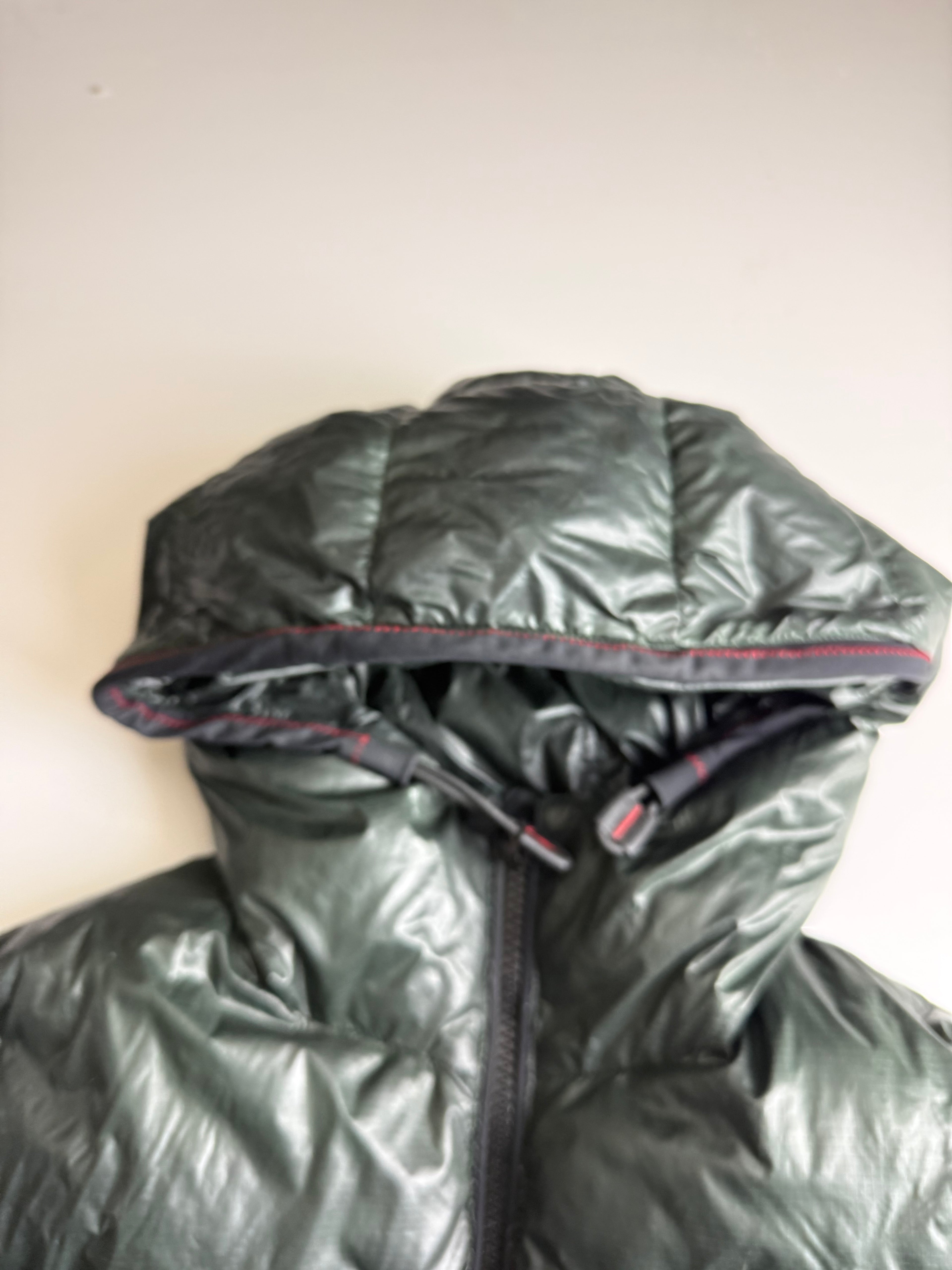 Peuterey feather puffer jacket green - size M