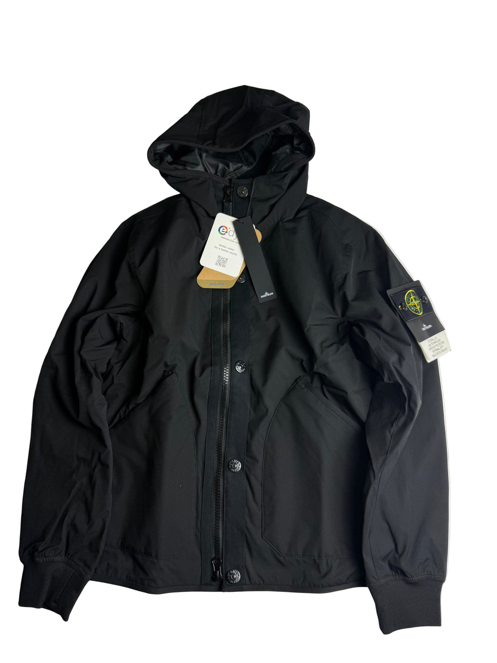 Stone Island Light Soft Shell-R e.dye Technology Jacket Black - Size m