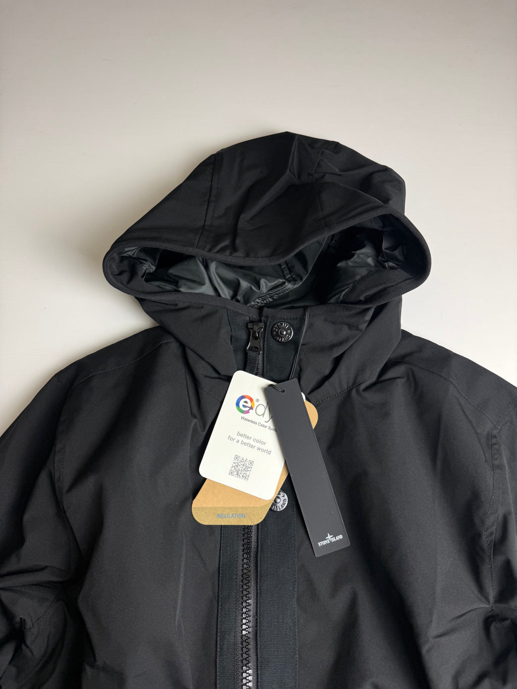 Stone Island Light Soft Shell-R e.dye Technology Jacket Black - Size m