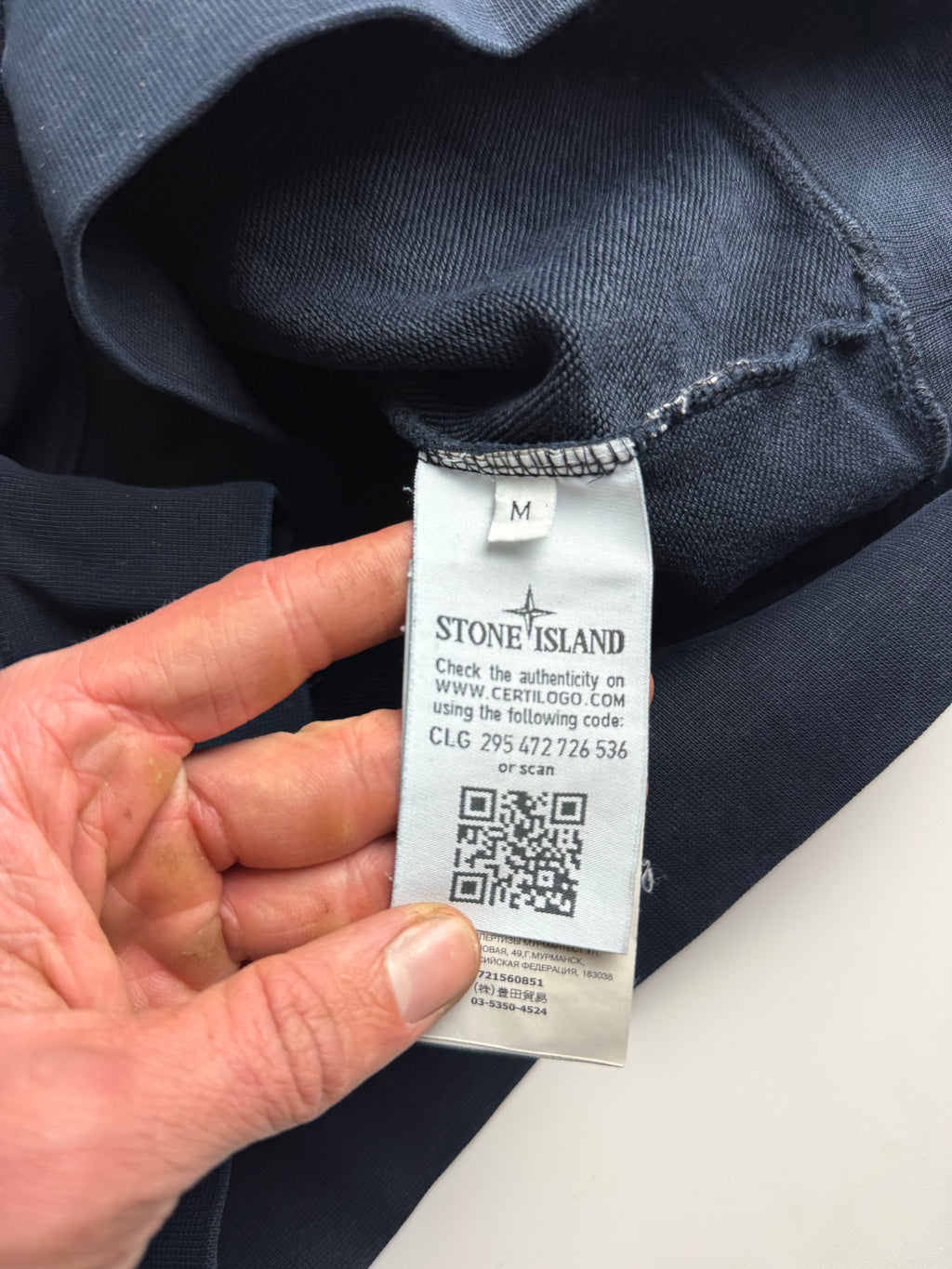 Stone Island sweater navy blue - Size M