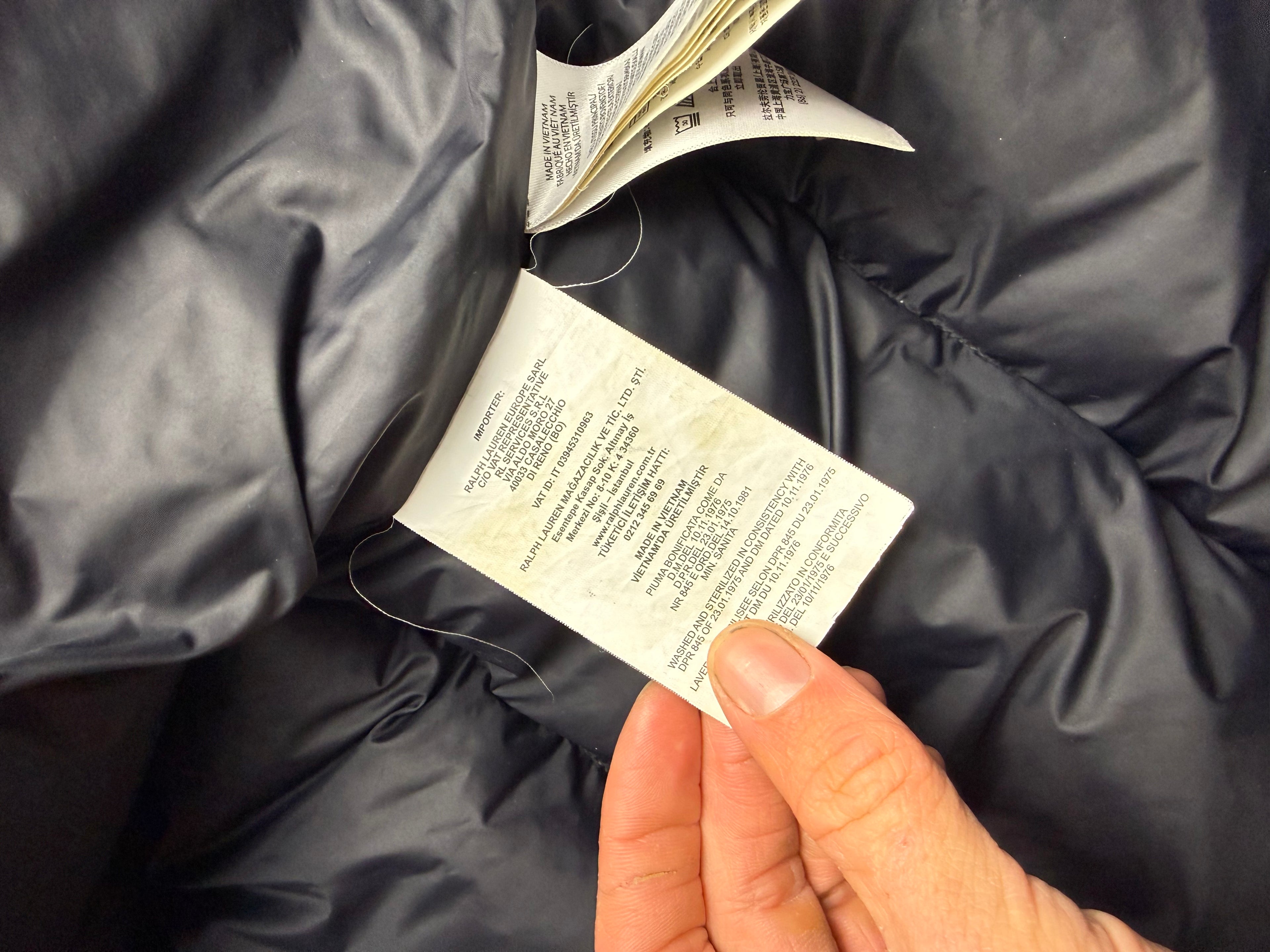 Ralph Lauren Gorham down jacket black - Size M