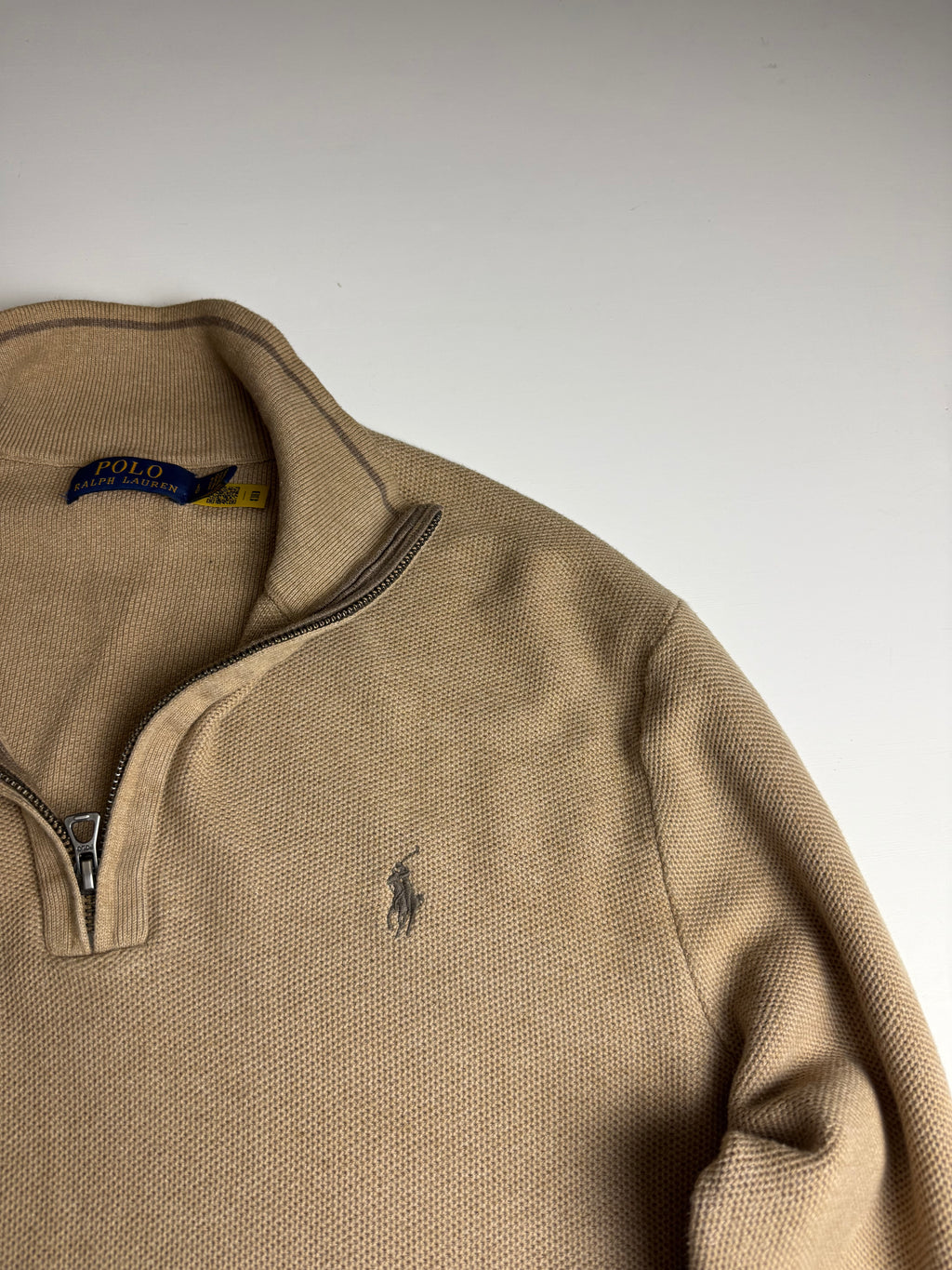 Polo Ralph Lauren quarterzip beige- Size L