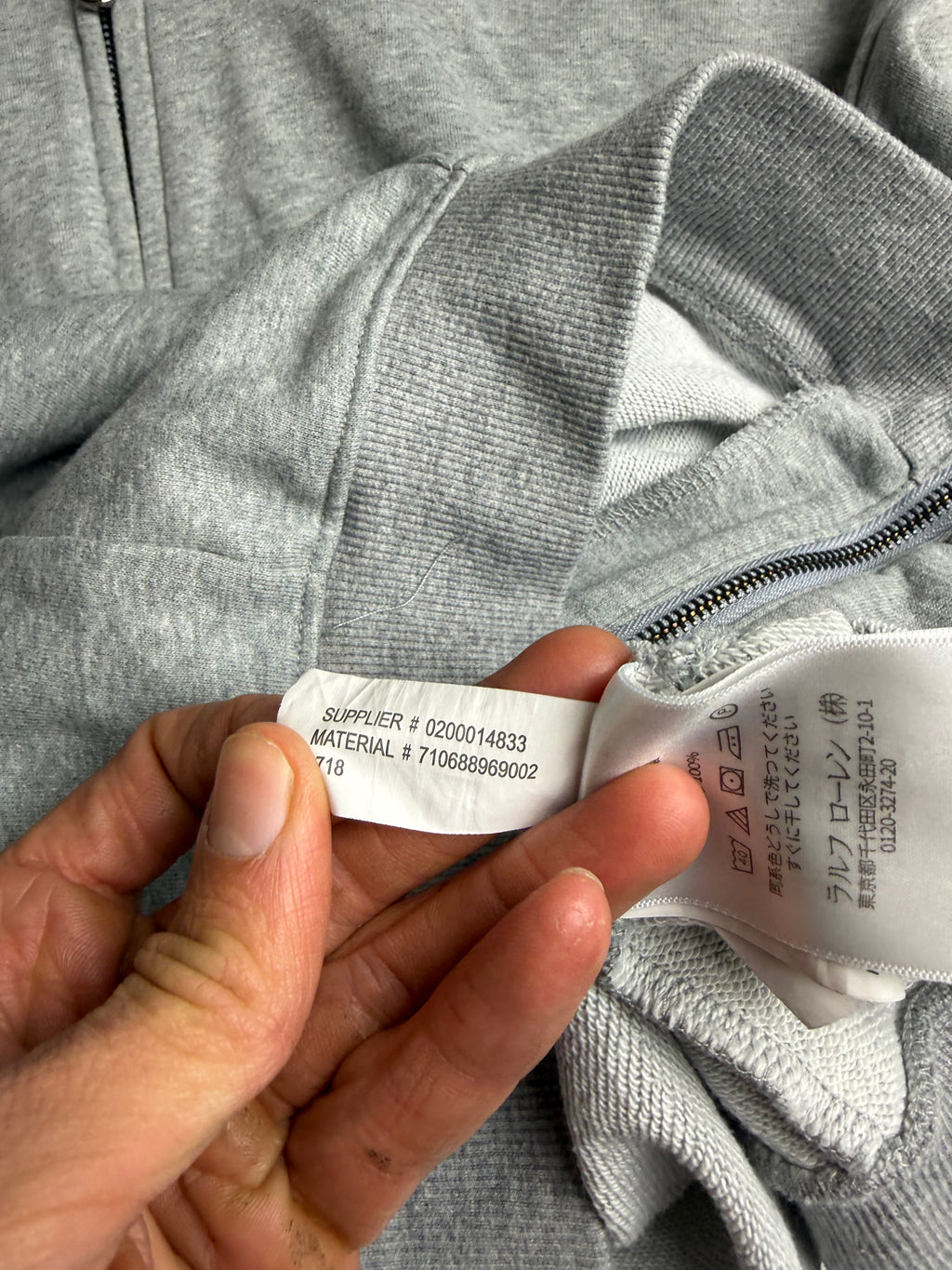 Polo Ralph Lauren Hoodie grey- Size L