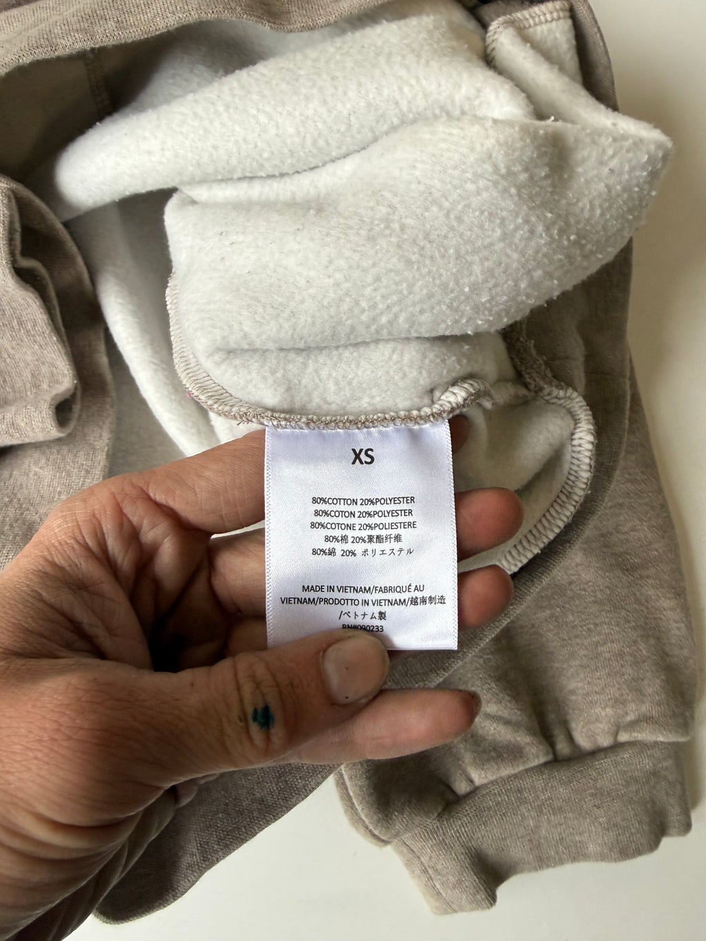 Fear Of God Essentials hoodie grey- Size xs