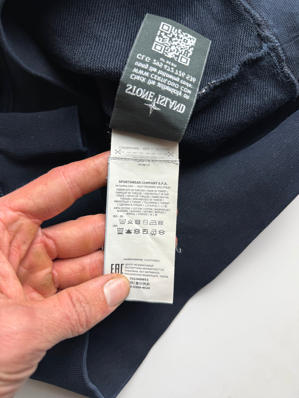 Stone Island sweater navy blue - Size M