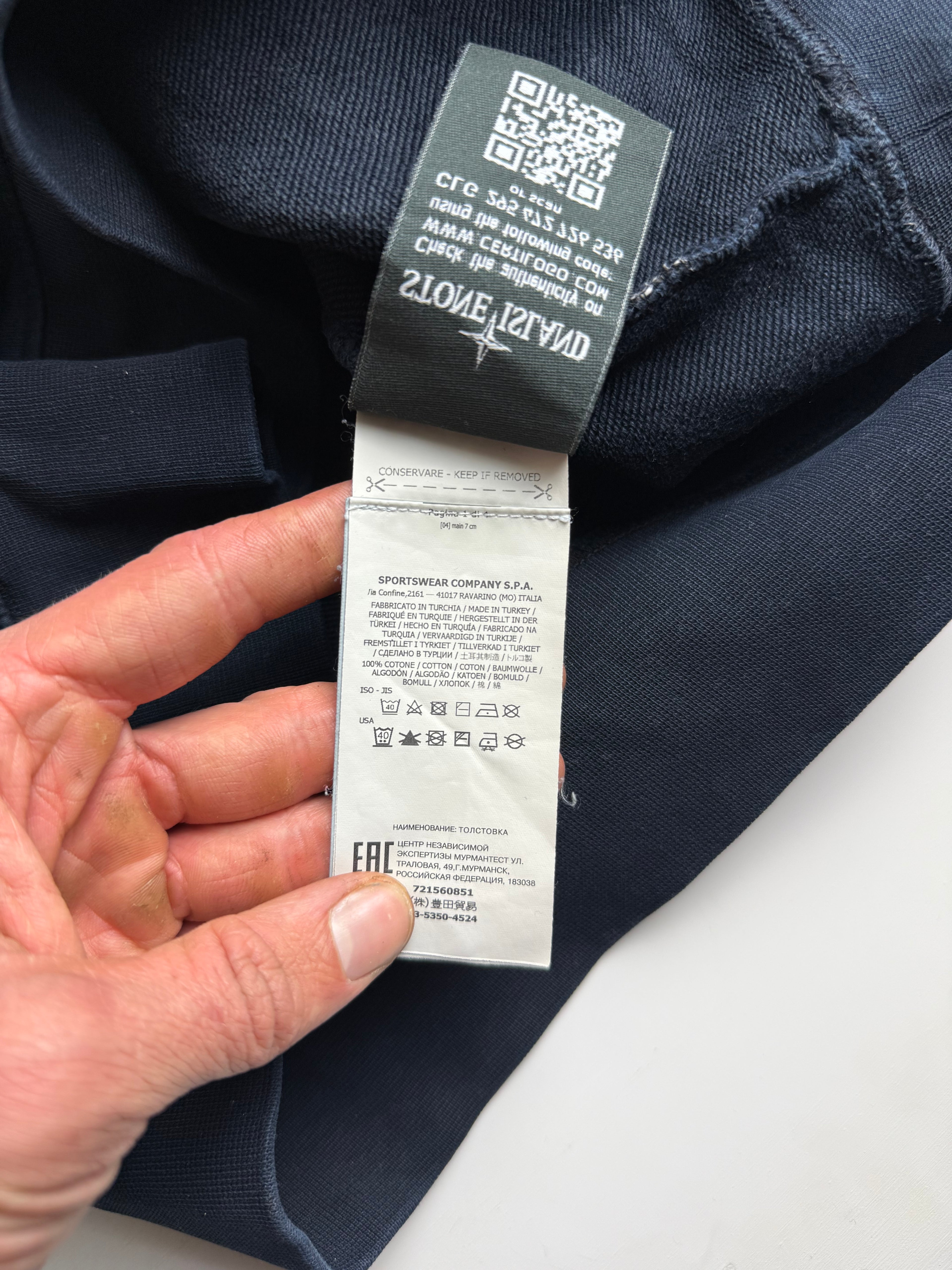 Stone Island sweater navy blue - Size M