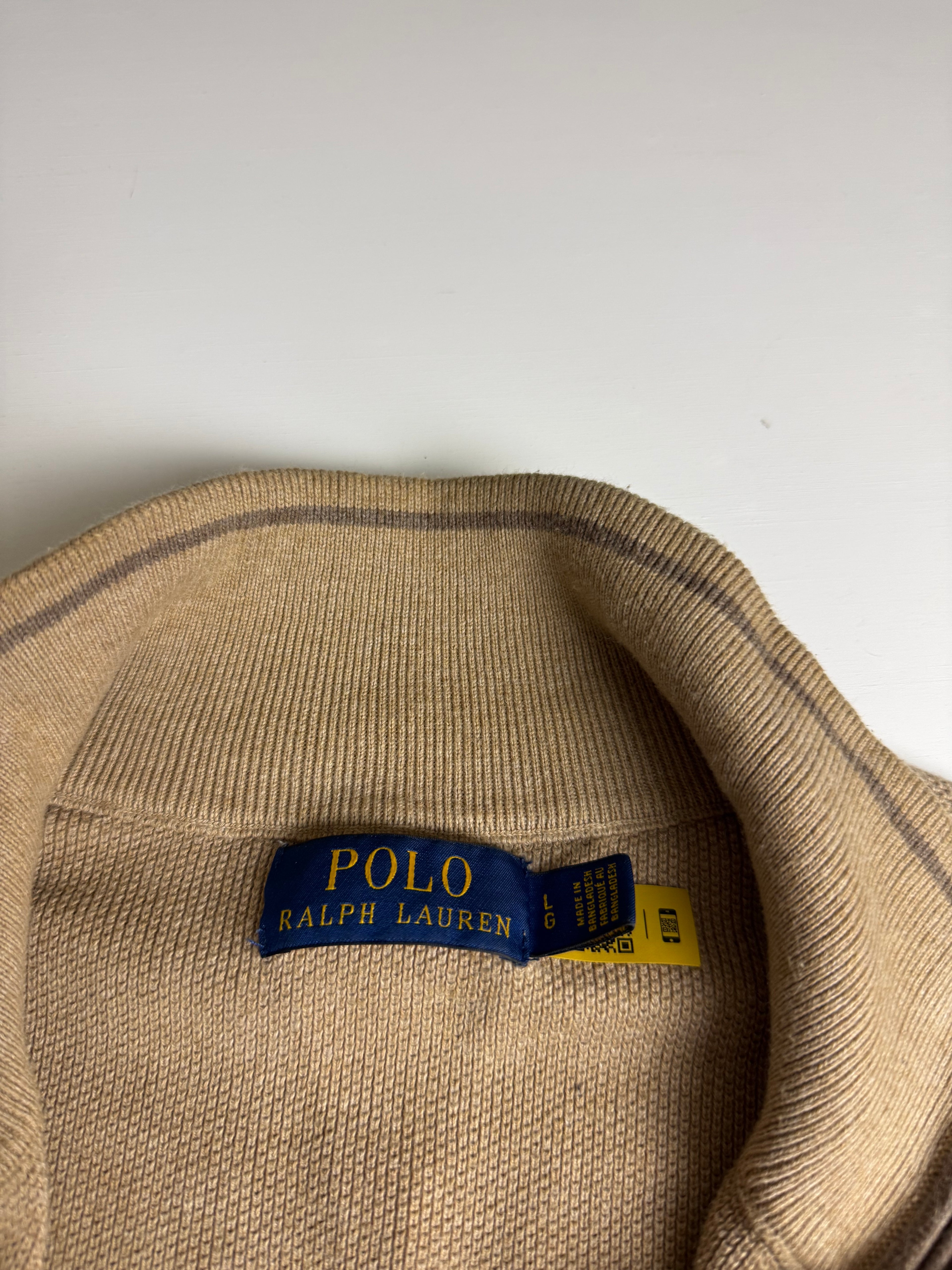 Polo Ralph Lauren quarterzip beige- Size L