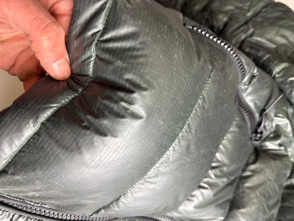 Peuterey feather puffer jacket green - size M