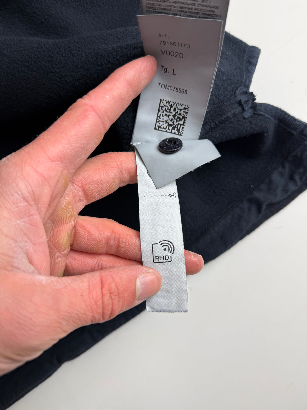 Stone Island Ghost navy quarterzip - Size L