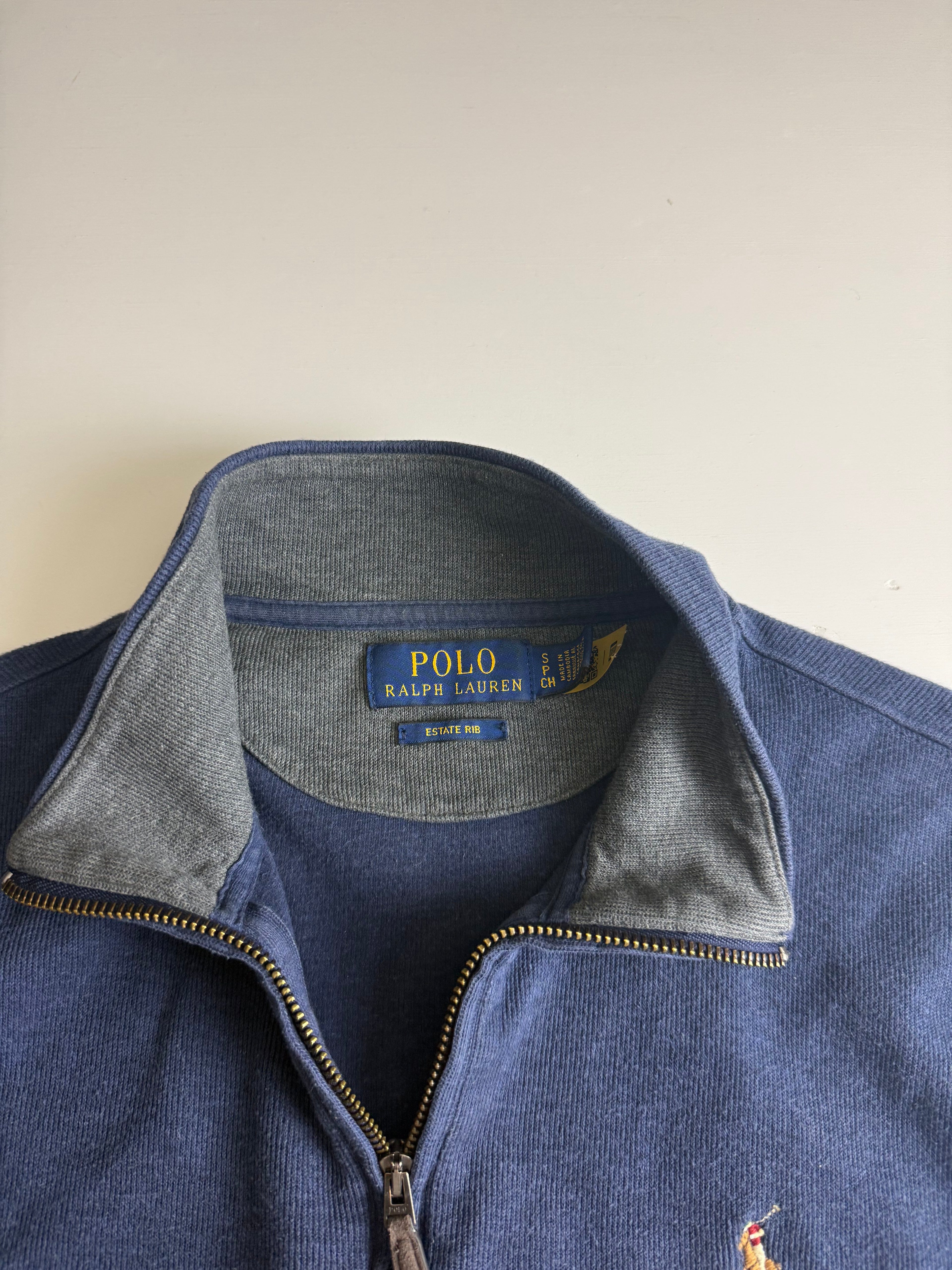 Polo Ralph Lauren quarterzip blue - Size S