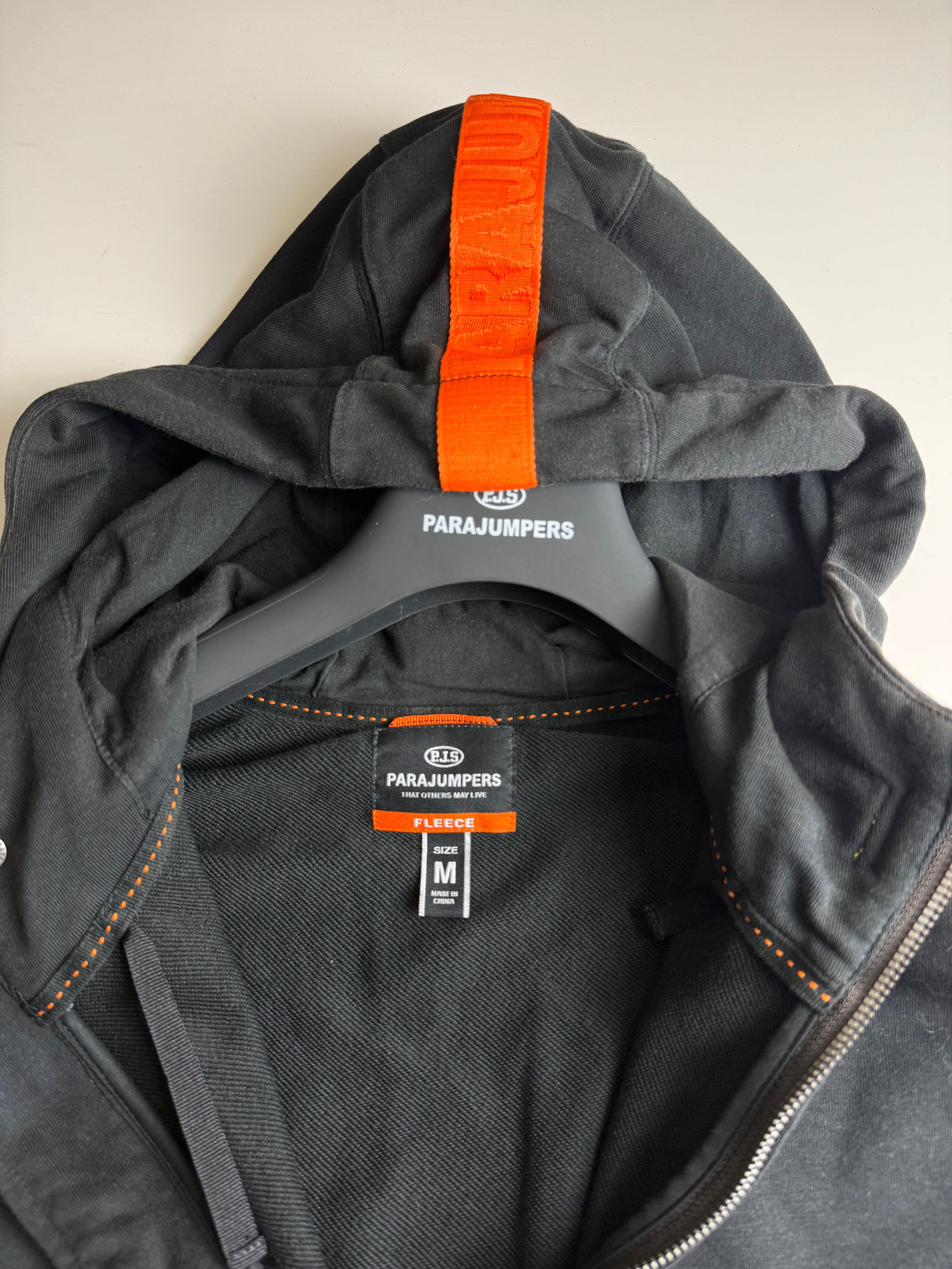Parajumpers hoodie with zipper Black- Size M